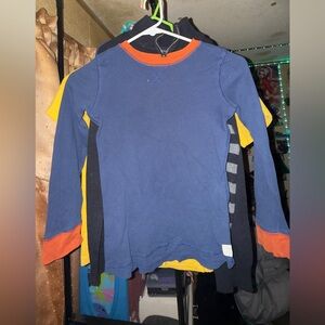 Carter's Navy and Orange Kids Pajama Top